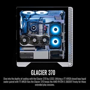 Thermaltake LCGS Glacier 370 AIO Liquid Cooled CPU Gaming PC (AMD RYZEN 5 3600XT 6-core, ToughRam for $1,700 Thermaltake LCGS Glacier 370 AIO Liquid Cooled CPU Gaming PC (AMD RYZEN 5 3600XT 6-core, ToughRam for $1,700