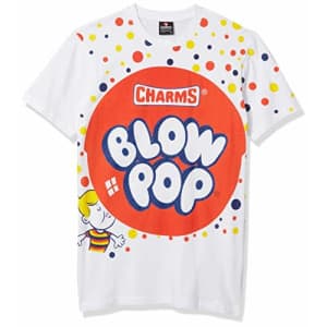 Southpole Men's Tootsie T-Shirt, White Blowpop, Large for $8