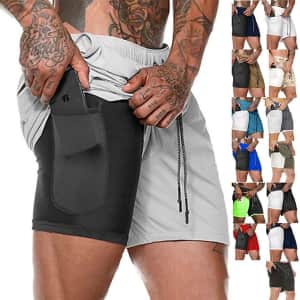 Men's 2-in-1 Running Shorts: 2 for $14 Men's 2-in-1 Running Shorts: 2 for $14