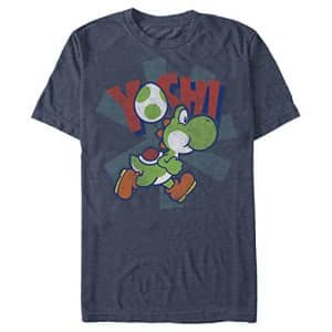 Nintendo Men's T-Shirt, Navy HTR, XXX-Large for $18