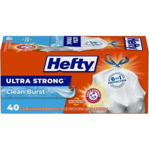Hefty 13-Gallon Ultra Strong Tall Kitchen Trash Bag 40-Pack for $5.84 via Sub & Save