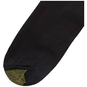 Gold Toe Men's Metropolitan Dress Socks, 3-Pairs, Black, X-Large for $12 Gold Toe Men's Metropolitan Dress Socks, 3-Pairs, Black, X-Large for $12