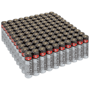 Eveready Silver Alkaline AA Batteries 110-Pack: 2 for $39