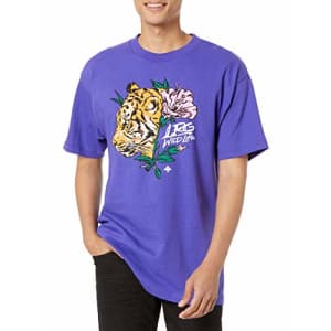 LRG Men's Spring 21 Graphic Designed Logo T-Shirt, Predator Purple, Small for $14