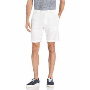 Cubavera Men's Linen-Blend Flat Front Shorts, Brilliant White, 40 for $27 Cubavera Men's Linen-Blend Flat Front Shorts, Brilliant White, 40 for $27