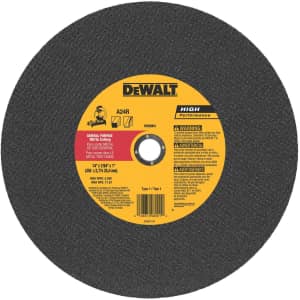 DeWalt 14" General Purpose Chop Saw Wheel for $6 DeWalt 14" General Purpose Chop Saw Wheel for $6