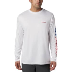 Columbia Men's Terminal Tackle PFG Logo Print Long Sleeve Shirt for $18 Columbia Men's Terminal Tackle PFG Logo Print Long Sleeve Shirt for $18