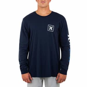 Hurley Men's Everyday Washed One and Only Icon Gradient Long Sleeve T-Shirt, Obsidian, Small for $34 Hurley Men's Everyday Washed One and Only Icon Gradient Long Sleeve T-Shirt, Obsidian, Small for $34