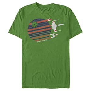 Star Wars Men's Rebel Flyby T-Shirt, Kelly Green, Small for $14