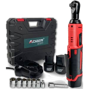 Aoben 3/8" 12V Cordless Electric Ratchet Wrench Set for $68 Aoben 3/8" 12V Cordless Electric Ratchet Wrench Set for $68