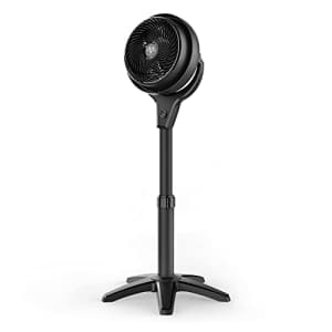 Vornado 602 Whole Room Air Circulator Pedestal Fan with 3 Speeds, Adjustable Height, Personal, Black for $80