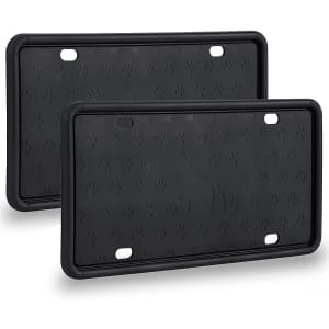 Kohree Silicone License Plate Frame 2-Pack for $8