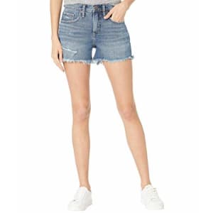 Silver Jeans Co. Women's Not Your Boyfriend High Rise Jean Shorts, Indigo, 33 3.5 for $39 Silver Jeans Co. Women's Not Your Boyfriend High Rise Jean Shorts, Indigo, 33 3.5 for $39