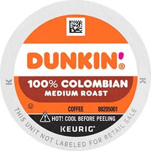 Dunkin Donuts Dunkin' 100% Colombian Medium Roast Coffee, 60 K Cups for Keurig Coffee Makers (Packaging May Vary) for $64 Dunkin Donuts Dunkin' 100% Colombian Medium Roast Coffee, 60 K Cups for Keurig Coffee Makers (Packaging May Vary) for $64