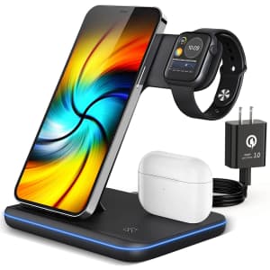 Zooulai 3-in-1 Wireless Charger Stand for $14 Zooulai 3-in-1 Wireless Charger Stand for $14