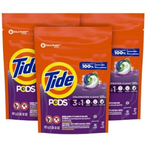 Tide Pods 3-in-1 Laundry Detergent 111-Pack for $35