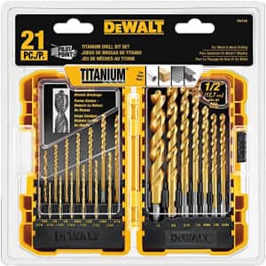 DeWalt Titanium Pilot Point Drill Bit 21-Piece Set for $26 DeWalt Titanium Pilot Point Drill Bit 21-Piece Set for $26