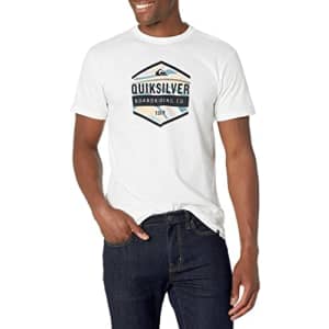 Quiksilver Men's Mix Master Short Sleeve Tee Shirt, White, XX-Large for $21
