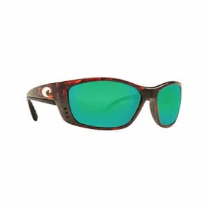 Costa Del Mar Men's Fisch 580P Sunglasses, Tortoise/Copper Green Mirrored Polarized-580P, 64 mm for $279