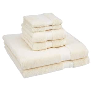 AmazonBasics Egyptian Cotton Towel 6-Piece Set for $26