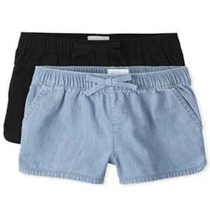 The Children's Place Girls Pull On Shorts 2-Pack, LT 90S BLU WSH, 6X-7X for $14 The Children's Place Girls Pull On Shorts 2-Pack, LT 90S BLU WSH, 6X-7X for $14