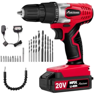 Avid Power 20V MAX Lithium Ion Cordless Drill Set for $40 Avid Power 20V MAX Lithium Ion Cordless Drill Set for $40