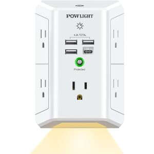Powlight Outlet Extender with Surge Protection for $15 Powlight Outlet Extender with Surge Protection for $15
