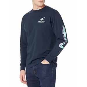 LRG Men's Long Sleeve Tee Shirt, Colder Navy, M for $21