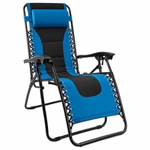 Homall Zero Gravity Chair Patio Padded Recliner Outdoor Oversized Portable Lounge Chair Adjustable for $70