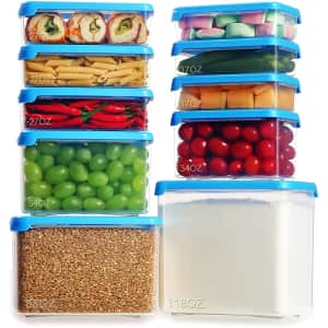 Lockcoo 20-Piece Food Storage Container Set for $15 Lockcoo 20-Piece Food Storage Container Set for $15