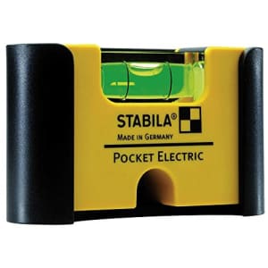 Stabila Inc. Stabila 18115/4"Type Pocket Electric" Spirit Level With 7 cm Belt Clip - Yellow/Black for $22