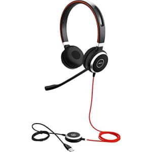 Jabra Evolve 40 UC Stereo Wired Headset / Music Headphones (U.S. Retail Packaging) for $88 Jabra Evolve 40 UC Stereo Wired Headset / Music Headphones (U.S. Retail Packaging) for $88