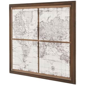 StyleWell 29" x 29" Wood-Framed World Map Wall Art for $59 StyleWell 29" x 29" Wood-Framed World Map Wall Art for $59
