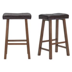StyleWell 30" Upholstered Saddle Seat Bar Stool: 2pk for $62 or 4pk for $111 StyleWell 30" Upholstered Saddle Seat Bar Stool: 2pk for $62 or 4pk for $111