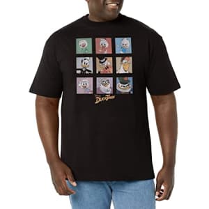 Disney mens Disney Duck Tales Duck Tales Boxup Men's Tops Short Sleeve Tee T Shirt, Black, XX-Large for $16