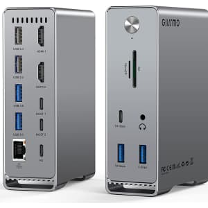 Giissmo 14-in-2 Dual USB-C Docking Station for Macbooks for $160