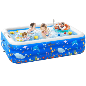 Funavo 100" x 71" Inflatable Swimming Pool for $33