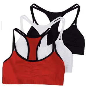 Fruit of the Loom Women's Cotton Sports Bra 3-Pack for $6