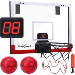 EagleStone Indoor Mini Basketball Hoop Set for $22 EagleStone Indoor Mini Basketball Hoop Set for $22