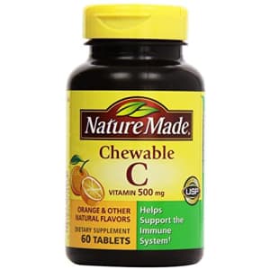 Nature Made - Vitamin C 500 mg, 120 Chewable Tablets (Twin Pack 2 x 60) for $19