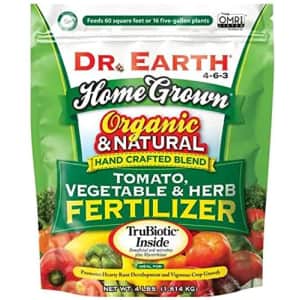 Dr. Earth 4-lb. Organic Tomato, Vegetable, & Herb Fertilizer for $10