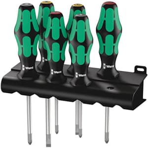 Wera Kraftform Plus Lasertip 335/350/355/6 6-Piece Professional Screwdriver Set (SL/PH/PZ) for $42 Wera Kraftform Plus Lasertip 335/350/355/6 6-Piece Professional Screwdriver Set (SL/PH/PZ) for $42