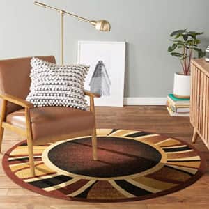 Home Dynamix Premium Rizzy Modern Contemporary Area Rug, Brown, 7'8" Round for $59 Home Dynamix Premium Rizzy Modern Contemporary Area Rug, Brown, 7'8" Round for $59