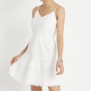 Maurices Women's Eyelet Lace Button Front Mini Dress for $10 Maurices Women's Eyelet Lace Button Front Mini Dress for $10