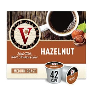 Victor Allen's Coffee Hazelnut Flavored, Medium Roast, 42 Count, Single Serve Coffee Pods for for $18