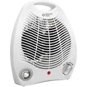 Comfort Zone, White CZ40 Fan-Forced Electric Portable Heater with Thermostat for $62