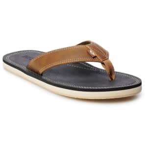 Dockers Men's Premium Memory Foam Upper Flip Flops for $15 Dockers Men's Premium Memory Foam Upper Flip Flops for $15