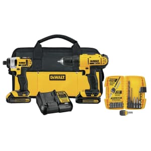 DeWalt 20V Max Cordless Drill/Driver Combo Kit w/ 15pc Rapid Load Set for $150 in-cart for Members