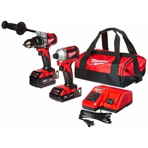 Milwaukee 2893-22CX M18 18V Lithium-Ion Brushless Cordless Hammer Drill/Impact Combo Kit (2-Tool) for $279 Milwaukee 2893-22CX M18 18V Lithium-Ion Brushless Cordless Hammer Drill/Impact Combo Kit (2-Tool) for $279