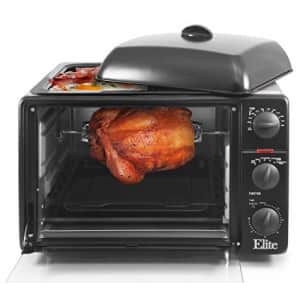 Maxi-Matic Elite Gourmet ERO-2008NFFP Countertop Toaster Oven with Rotisserie, Bake, Grill for $109 Maxi-Matic Elite Gourmet ERO-2008NFFP Countertop Toaster Oven with Rotisserie, Bake, Grill for $109
